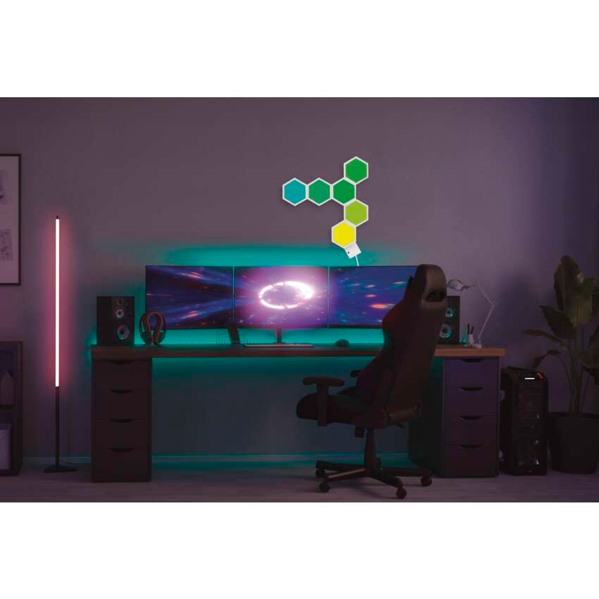 Розумна настільна лампа EMOS ZIW426R Hexagon Lamp AMBI White В інтернет магазині Розумна настільна лампа EMOS ZIW426R Hexagon Lamp AMBI White