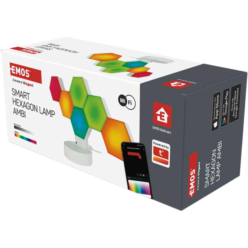 Розумна настільна лампа EMOS ZIW426R Hexagon Lamp AMBI White Фото 14 Розумна настільна лампа EMOS ZIW426R Hexagon Lamp AMBI White