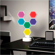 Розумна настільна лампа EMOS ZIW426R Hexagon Lamp AMBI White Розумна настільна лампа EMOS ZIW426R Hexagon Lamp AMBI White