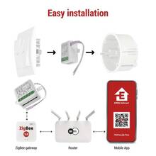 Умный модуль двигателя EMOS ZigBee 3.0 2-канальный (H5110) Умный модуль двигателя EMOS ZigBee 3.0 2-канальный (H5110)
