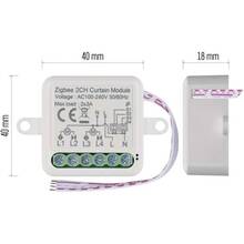 Умный модуль двигателя EMOS ZigBee 3.0 2-канальный (H5110) Умный модуль двигателя EMOS ZigBee 3.0 2-канальный (H5110)