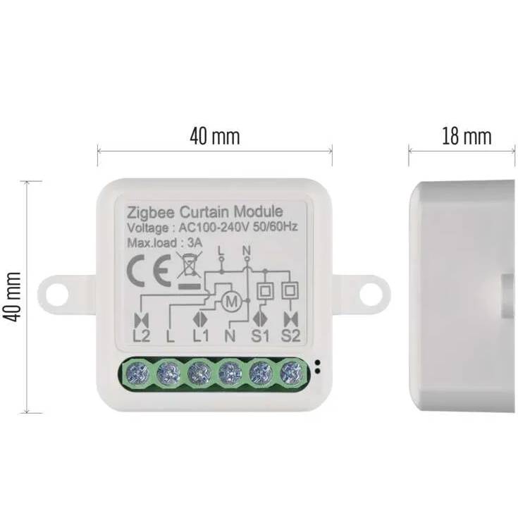 Розумний модуль двигуна EMOS ZigBee 3.0 1-канальний (H5109) Фото 17 Розумний модуль двигуна EMOS ZigBee 3.0 1-канальний (H5109)