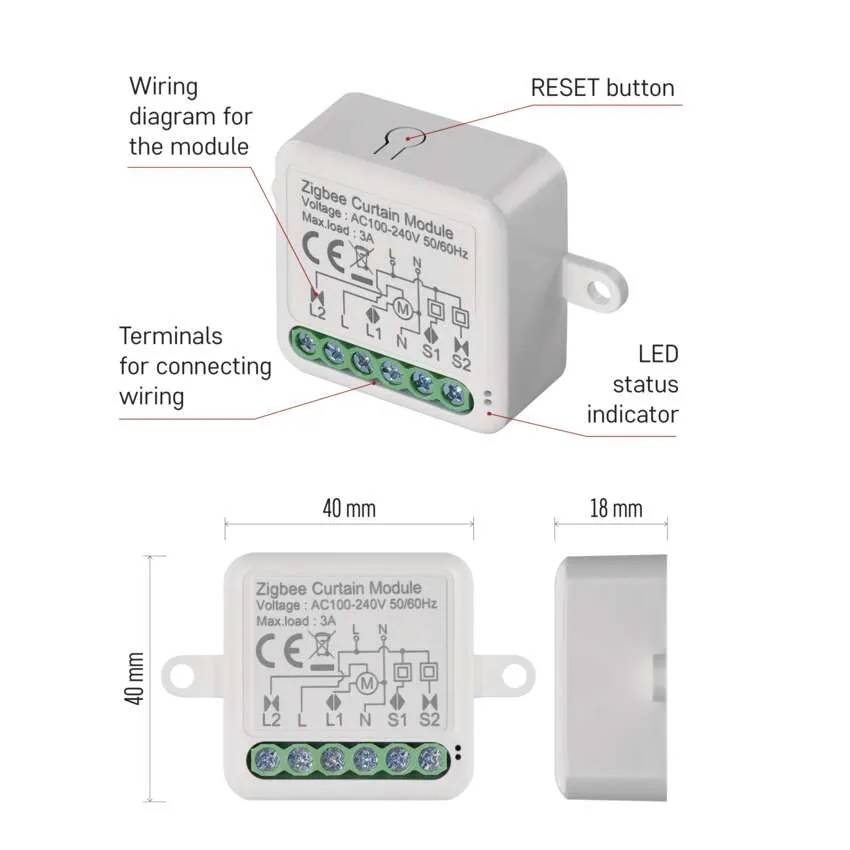 Розумний модуль двигуна EMOS ZigBee 3.0 1-канальний (H5109) Замовити Розумний модуль двигуна EMOS ZigBee 3.0 1-канальний (H5109)