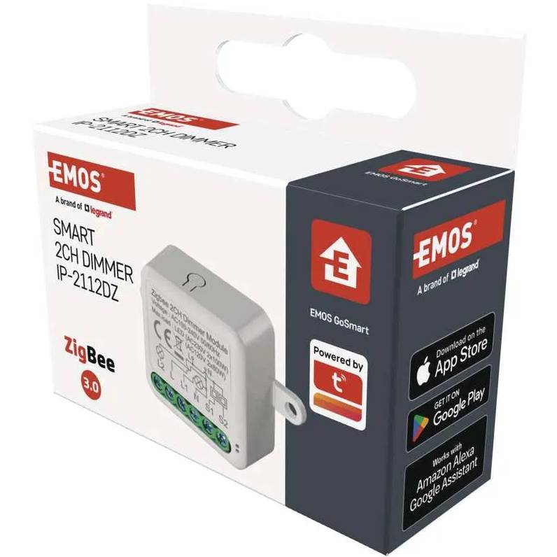 Умный модуль регулировки яркости EMOS ZigBee 3.0 2-канальный (H5108) Покупка Умный модуль регулировки яркости EMOS ZigBee 3.0 2-канальный (H5108)