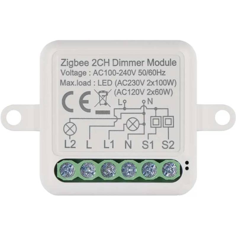 Умный модуль регулировки яркости EMOS ZigBee 3.0 2-канальный (H5108) Умный модуль регулировки яркости EMOS ZigBee 3.0 2-канальный (H5108) Дополнительно подключение:	ZigBee 2,4 ГГц; управление голосовыми помощниками; поддерживаемые ОС: Android, iOS;