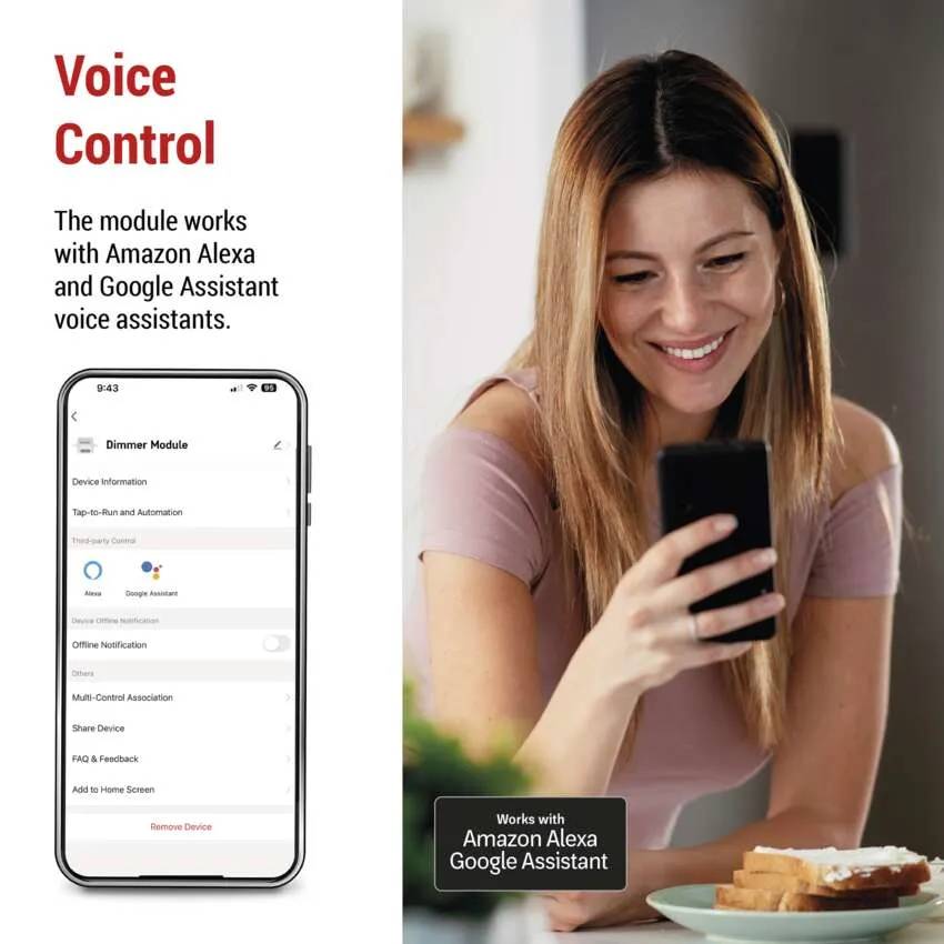 Умный модуль регулировки яркости EMOS ZigBee 3.0 2-канальный (H5108) В интернет магазине Умный модуль регулировки яркости EMOS ZigBee 3.0 2-канальный (H5108)