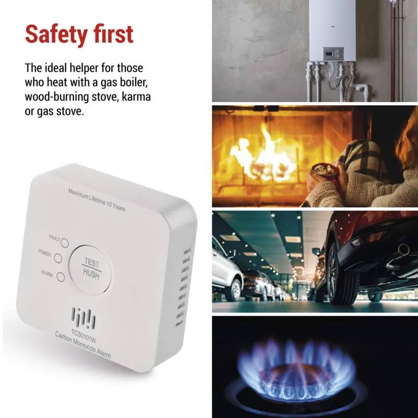 Датчик чадного газу та диму EMOS CO P56400S Тип управління смартфон