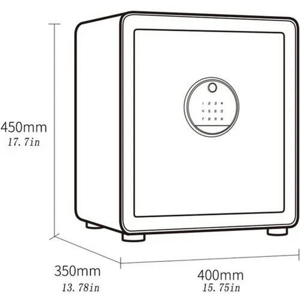 Умный сейф CRMCR Xiaomi BGX-X1-45MP White Тип управления смартфон