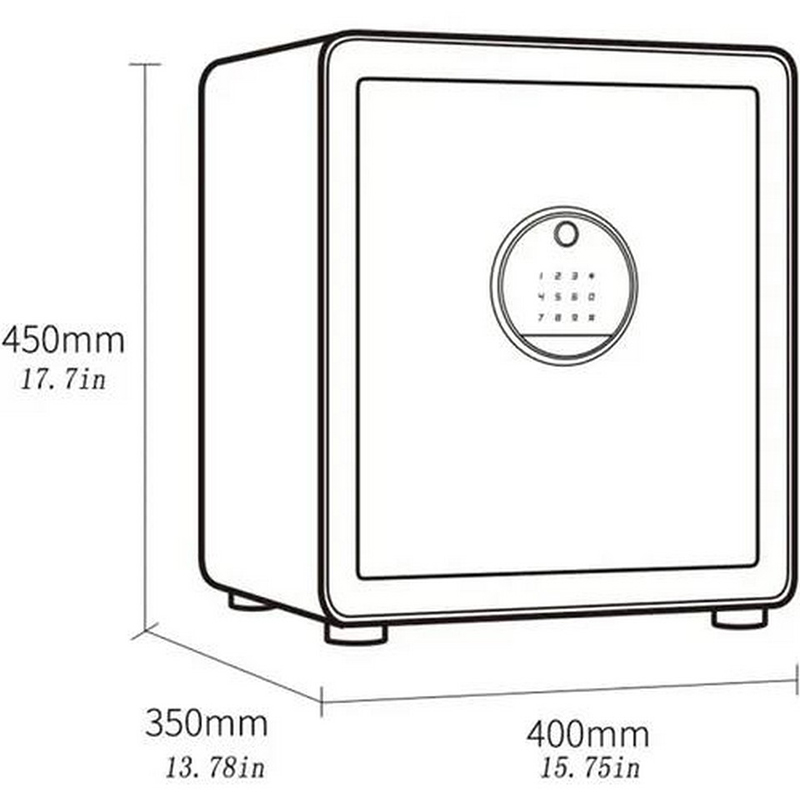 Умный сейф CRMCR Xiaomi BGX-X1-45MP Black Тип сейф