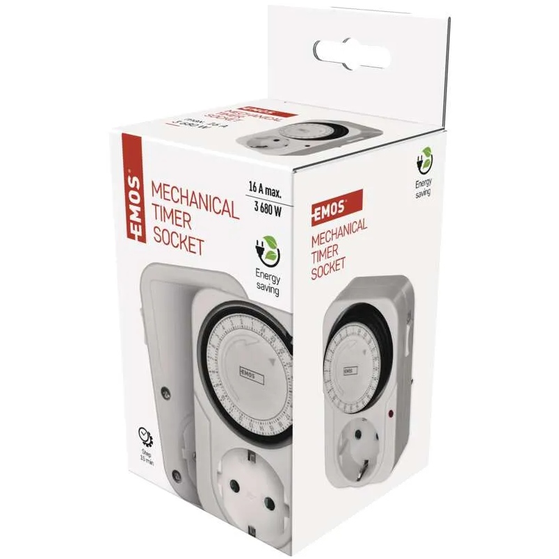Таймер-розетка EMOS TS-MD31 (P5522) Тип комутована розетка