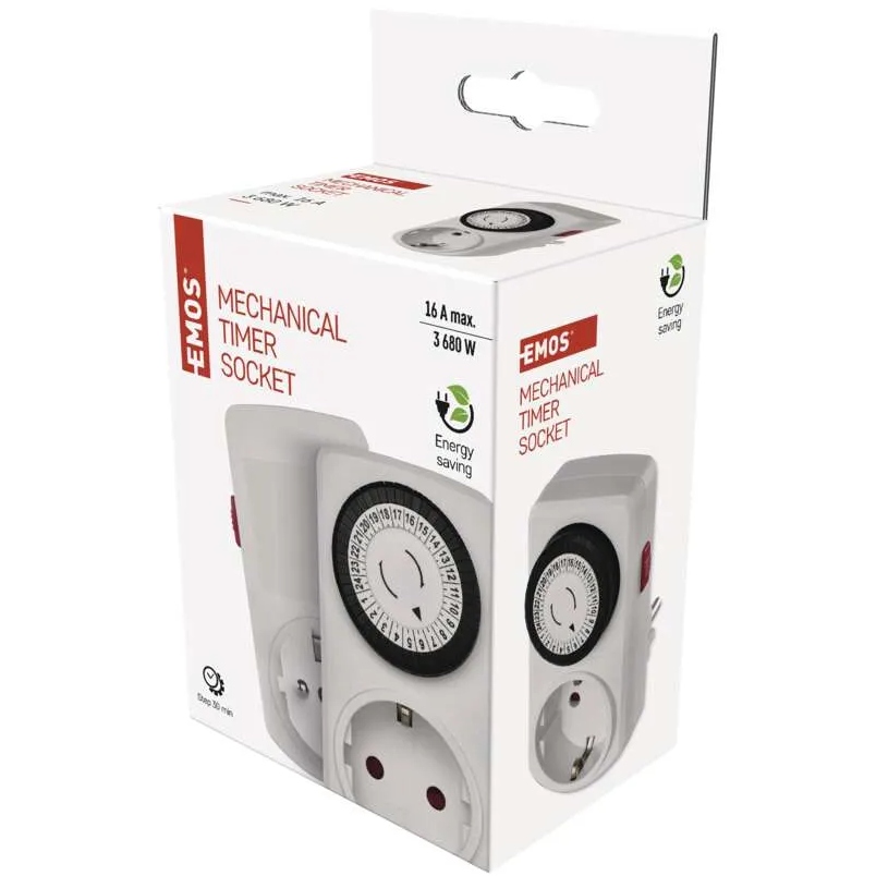 Внешний вид Таймер-розетка EMOS 15GD/3A (P5523N)