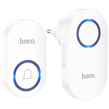 Бездротовий дверний дзвінок HOCO HI25 210 mAh wireless doorbell EU White (6942007662307)