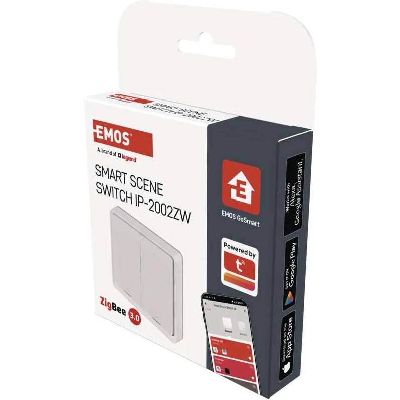 В інтернет магазині Розумний вимикач EMOS GoSmart 2 кнопки White (H5012)