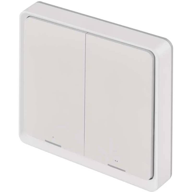 Розумний вимикач EMOS GoSmart 2 кнопки White (H5012) Сумісність EMOS GoSmart, TUYA, LIDL, Smartlife, Відкрита система