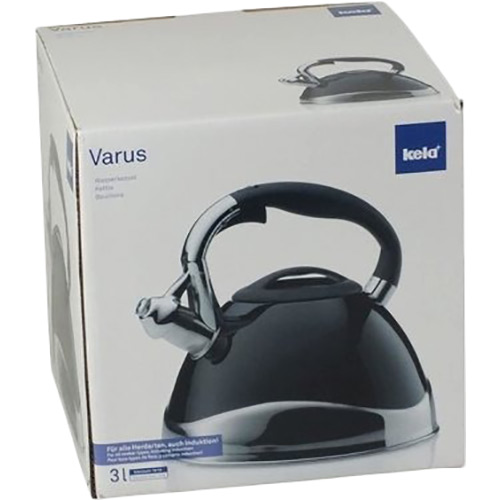 Чайник KELA Varus 3 л Black (11656) Совместимость подходит для индукции и прочих