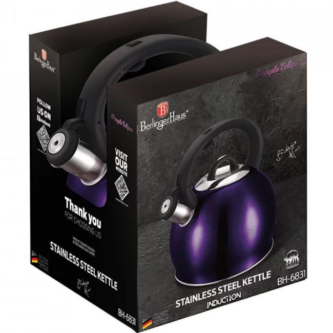 Чайник BERLINGER HAUS 3 л Violet (BH 6831N) Материал корпуса нержавеющая сталь