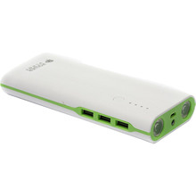 Powerbank POWERPLANT PB-LA9240 13000mAh White/Green (PPLA9240)