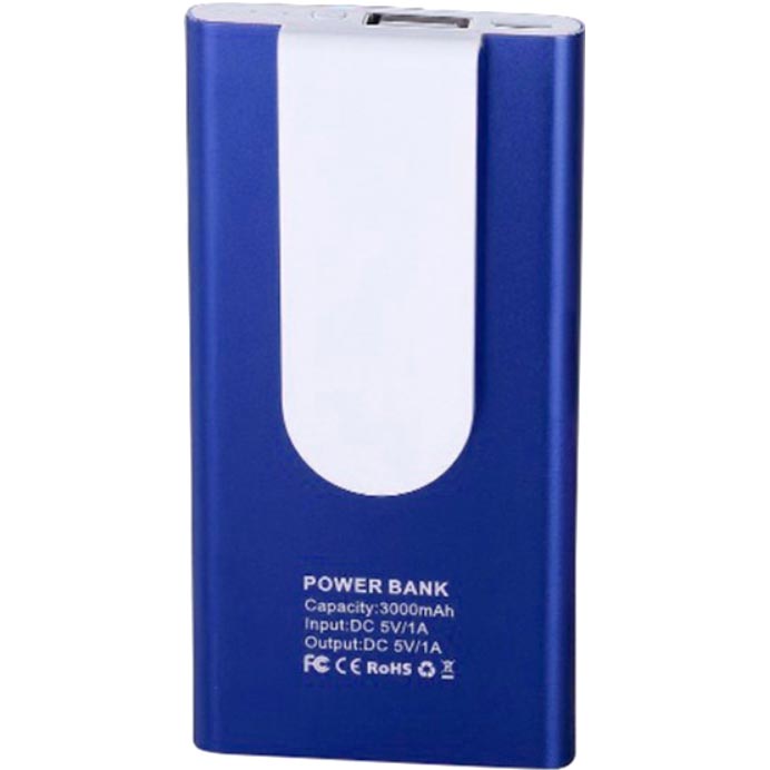 Powerbank BERGAMO HitClip 3000 mAh Blue (3009.3) Комплектация  Micro-USB разъем типа B