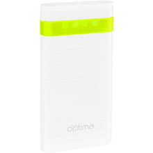 Powerbank OPTIMA Promo Series OPB-20 20000mAh White/Green (OPT-OPB-20WTGRN)