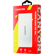 Powerbank CANYON PB-106 10000mAh White (CNE-CPB1006W)
