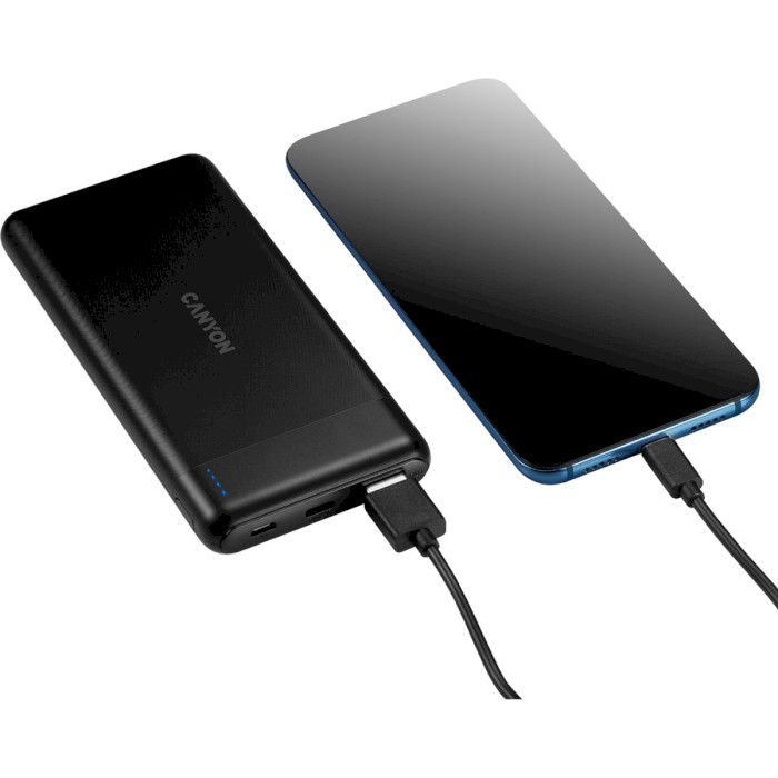 Powerbank CANYON PB-107 10000mAh Black (CNE-CPB1007B) Тип акумулятора Li-Pol