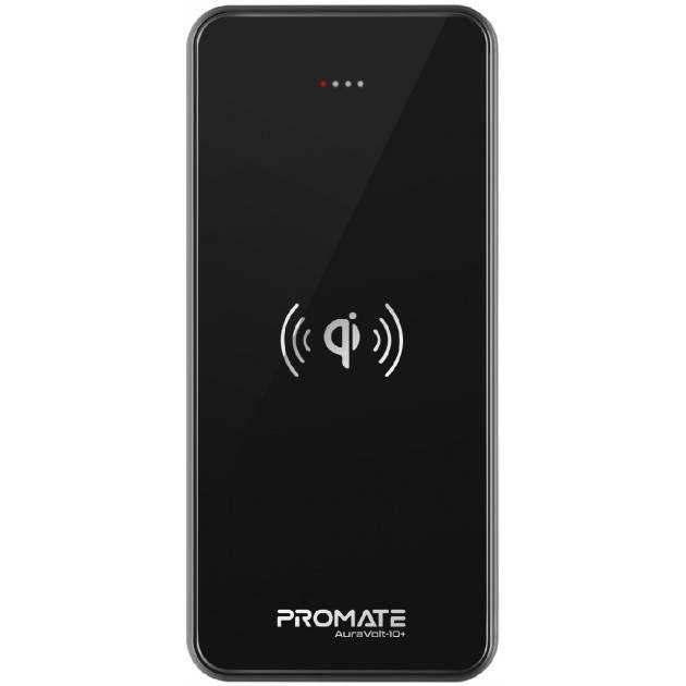 

Powerbank PROMATE 10000mAh auravolt-10+.black, Акумулятор електричний 10000mAh auravolt-10+.black
