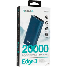 Powerbank GELIUS Pro Edge 3 PD GP-PB20-210 20000 mAh Blue (82624)
