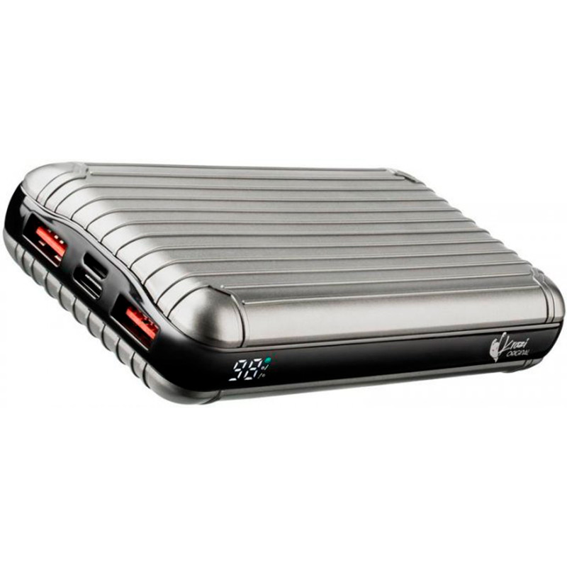 Powerbank Krazi Air MaQ Power Bank 20000 mAh Silver Вхідний роз'єм micro-USB, USB Type-C