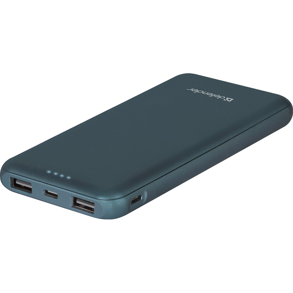 Powerbank Defender ExtraLife 10000F 10000 mAh Blue (83663) Ємність 10000