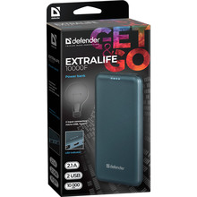 Powerbank Defender ExtraLife 10000F 10000 mAh Blue (83663)