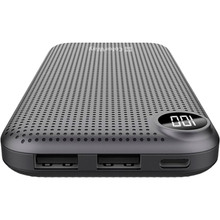 Powerbank COLORWAY 10000 mAh Slim LCD Black (CW-PB100LPH2BK-D)