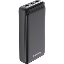 Powerbank COLORWAY 20000 mAh Slim Black (CW-PB200LPD2BK)