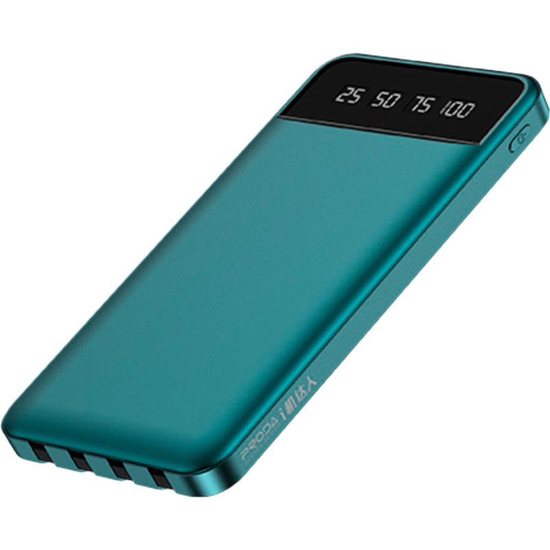 Powerbank PRODA YOULO 10000mAh PD-P84 Green (PRD-PDP84-GRN) Комплектация  кабель Micro-USB