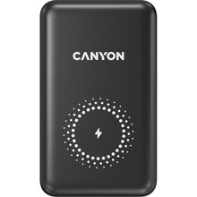 Powerbank CANYON PB-1001 10000mAh 18W PD+QC 3.0+10W wireless Black (CNS-CPB1001B)