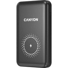 Powerbank CANYON PB-1001 10000mAh 18W PD+QC 3.0+10W wireless Black (CNS-CPB1001B)