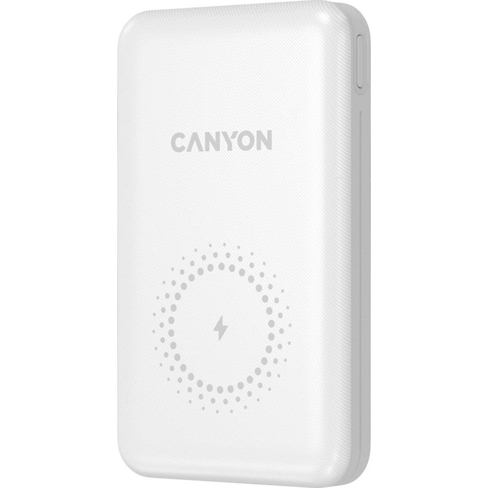 Powerbank CANYON PB-1001 10000mAh 18W PD+QC 3.0+10W wireless White (CNS-CPB1001W) Торговая марка CANYON