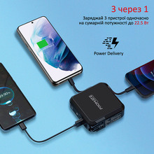 Powerbank Promate PowerPack-PD20+ 15000 mAh 22.5W Black (powerpack-pd20+.black)