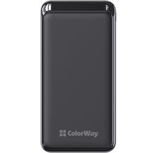 Powerbank COLORWAY 20000 mAh Slim Black (CW-PB200LPG3BK-PD)