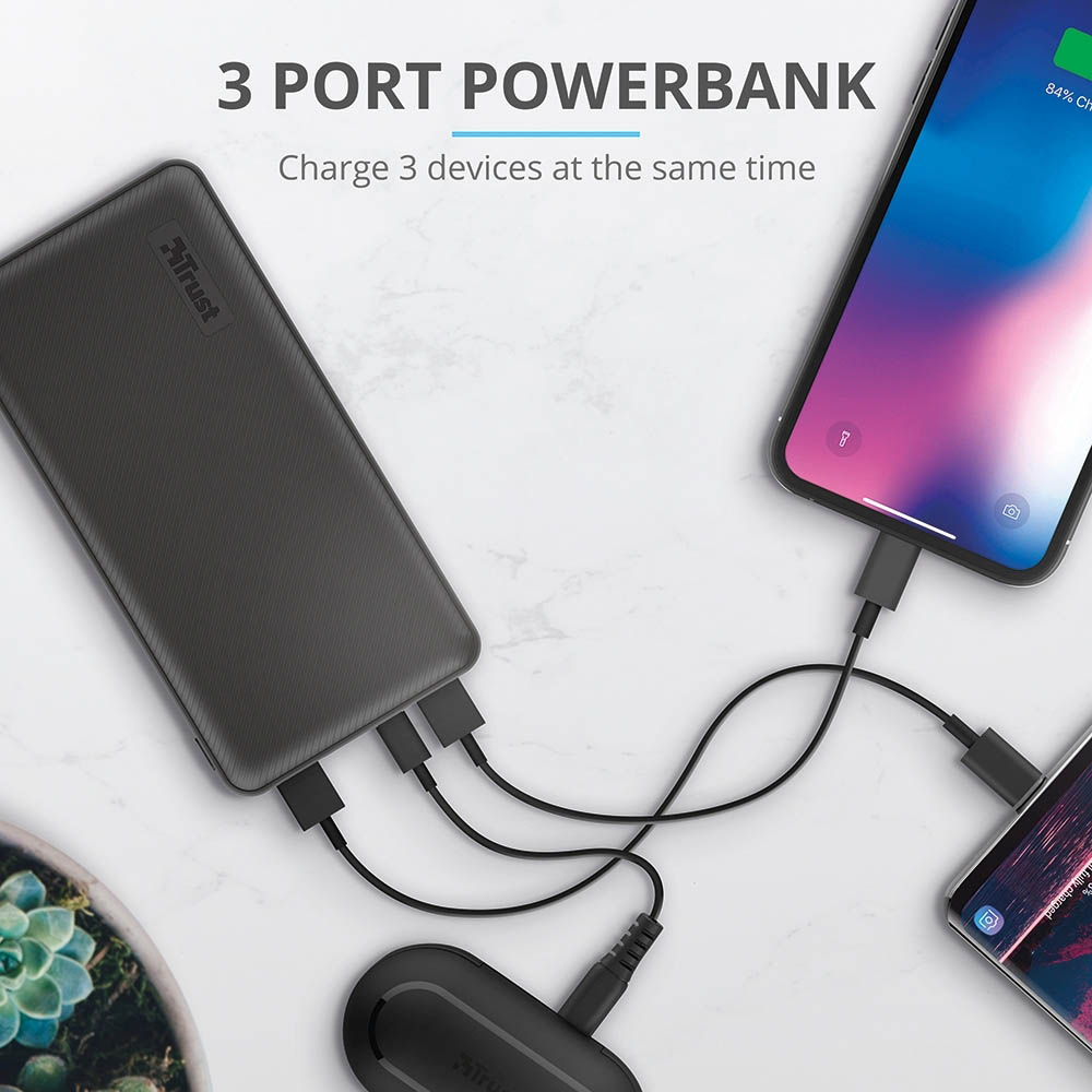 Заказать Powerbank TRUST Primo 20000 mAh Black (23593)