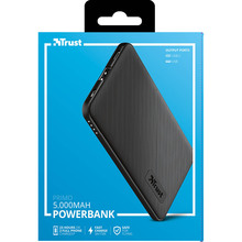 Powerbank TRUST Primo 5000 mAh Black (23596)