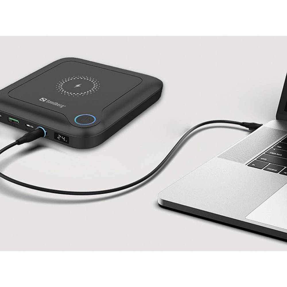 Замовити Powerbank POWERPLANT Sandberg 24000mAh Black (420-57)