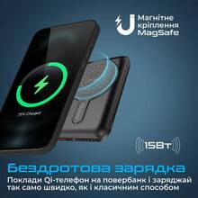 Powerbank PROMATE 10000mAh Black (powermag-10pro.black)