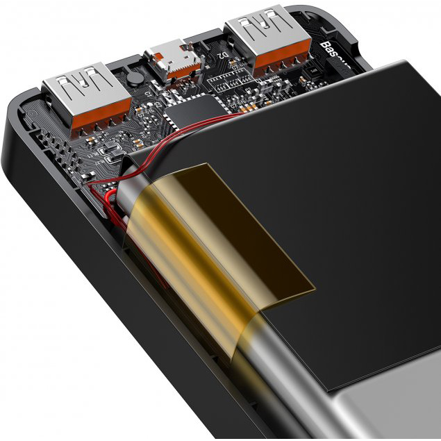 Внешний вид Powerbank BASEUS Bipow Digital Display 20000mAh 20W Black (PPDML-M01)