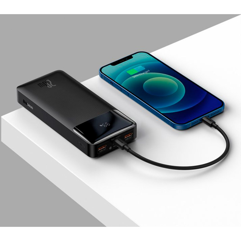 Фото Powerbank BASEUS Bipow Digital Display 20000mAh 20W Black (PPDML-M01)