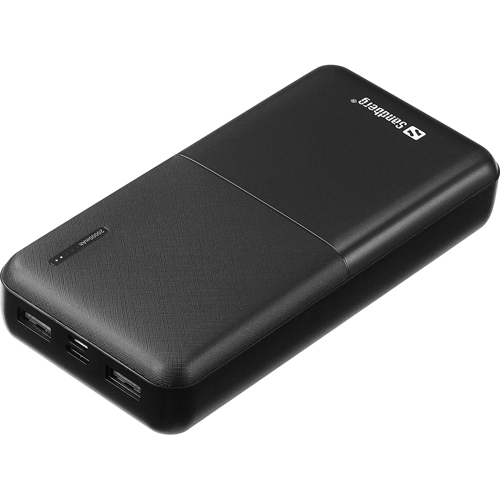 Powerbank SANDBERG Saver 2xUSB 2.4A Type-C 20000 mAh Black (320-42) Powerbank SANDBERG Saver 2xUSB 2.4A Type-C 20000 mAh Black (320-42)