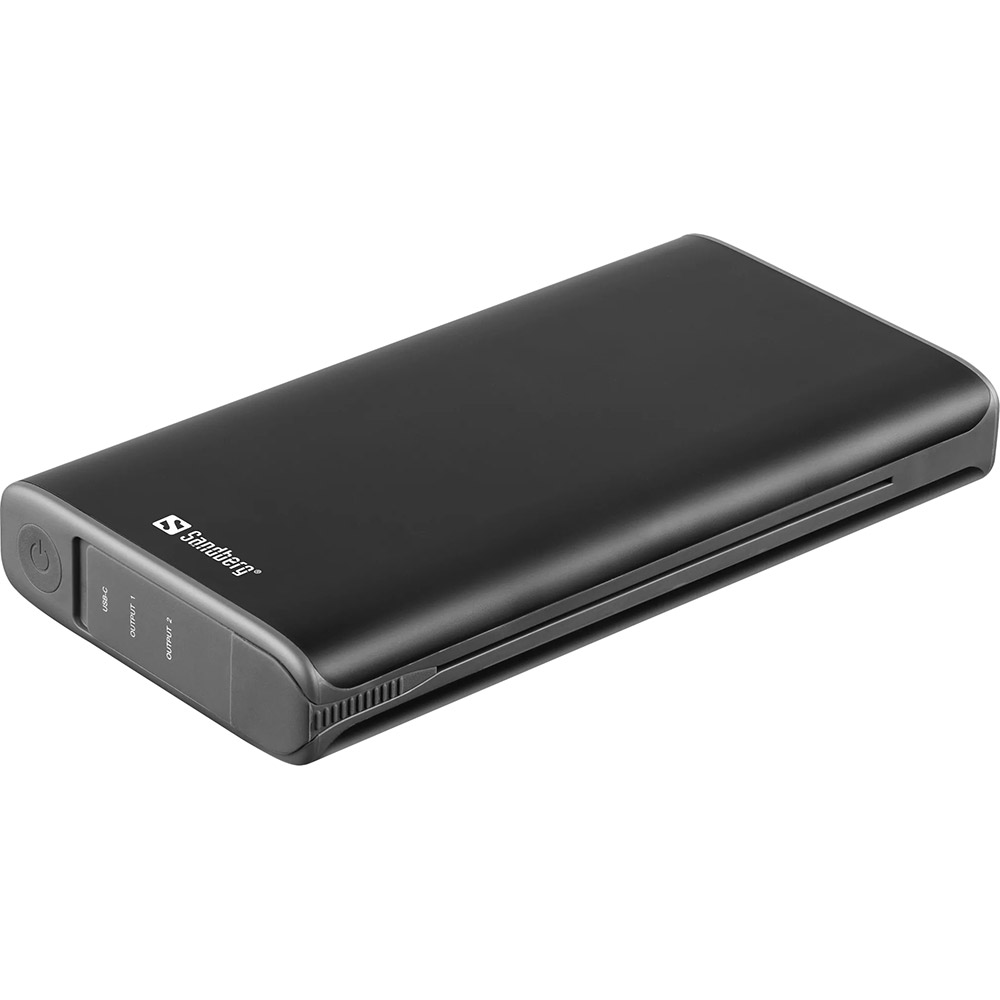 Powerbank SANDBERG 4-Panel 8W PD 25000 mAh 2xUSB Type-C Black (420-56)