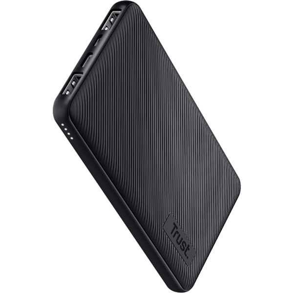 Зовнішній вигляд Powerbank TRUST 10000 mAh Primo ECO Ultra-thin Black (24678)