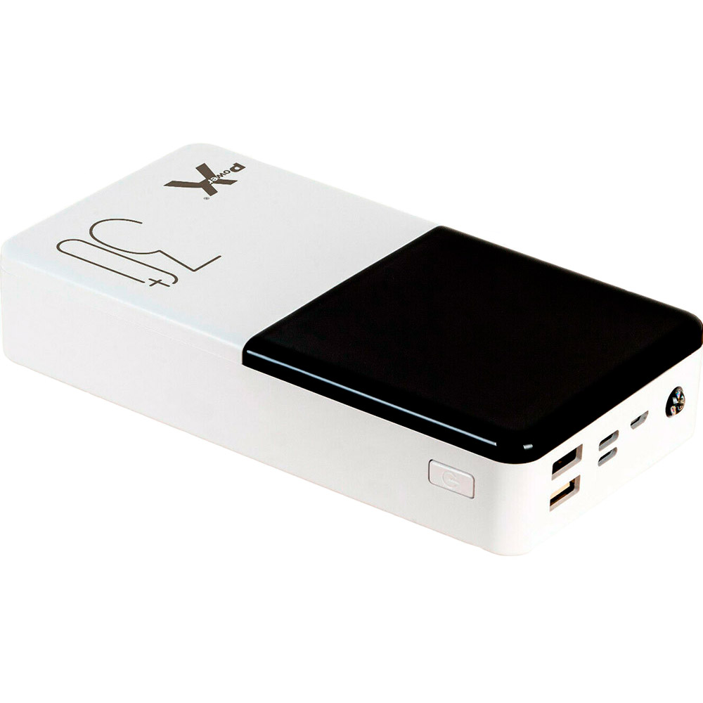 Powerbank POWERX Q500 30000 mAh LCD White (8059602870001) Емкость 30000