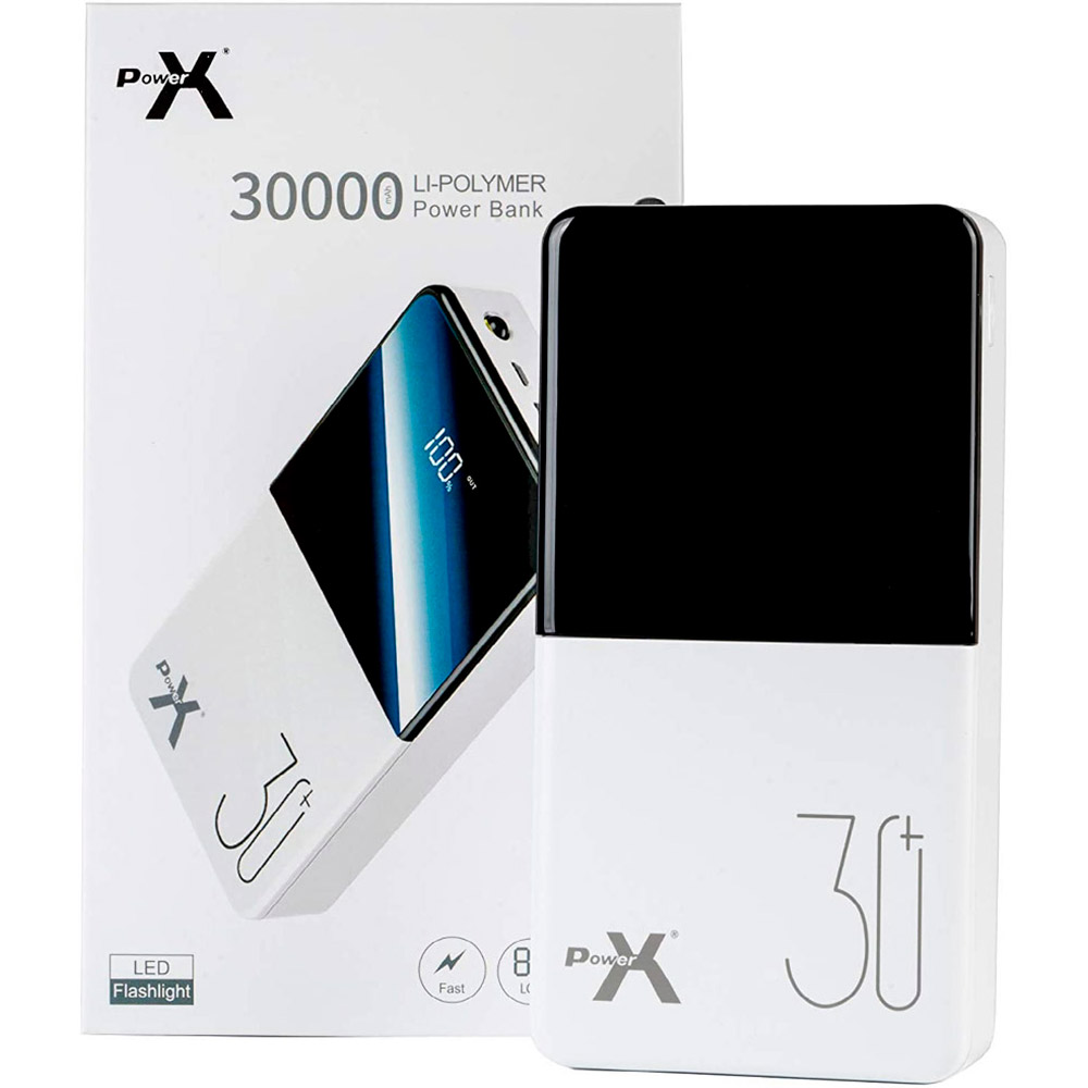 Заказать Powerbank POWERX Q500 30000 mAh LCD White (8059602870001)