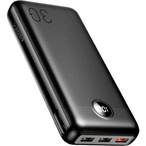Powerbank VEGER L30 30000mAh Quick Charge PD20W Black (6970453554167) Торгова марка VEGER